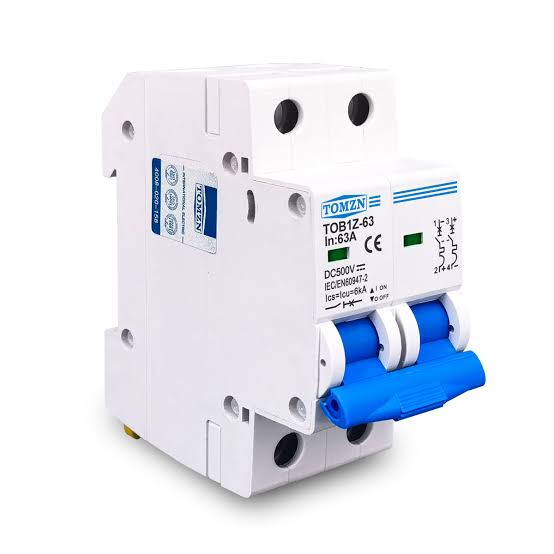 Tomzn 2P 63A 500V DC Solar Array Circuit Breaker (TOB1Z-63)